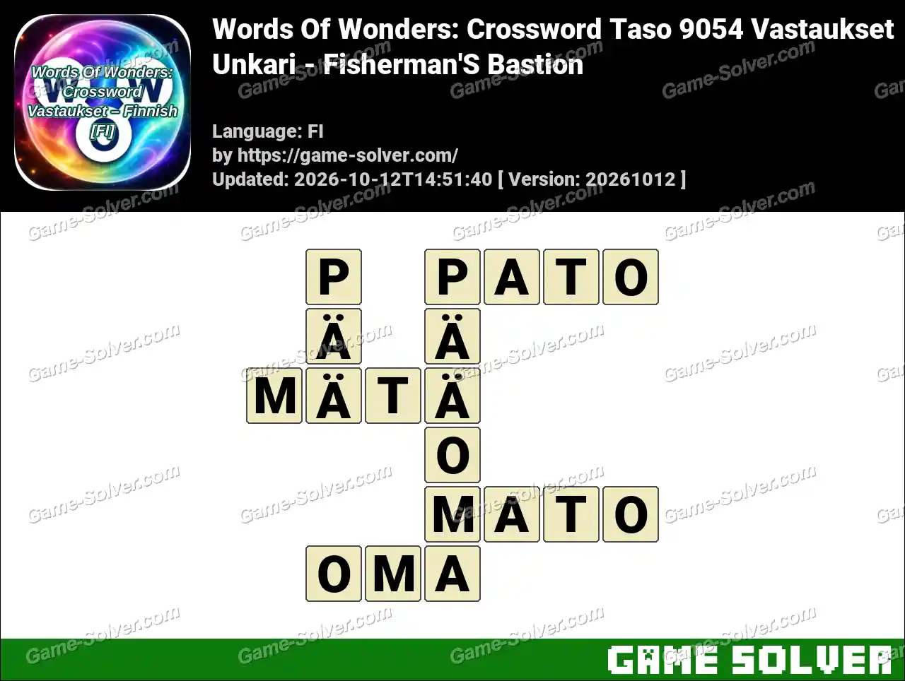 Words Of Wonders: Crossword Taso 9054 Vastaukset – Unkari – Fisherman’S Bastion